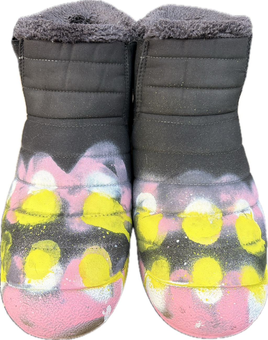 Black mid laceless (justsayes) bully teeth boots