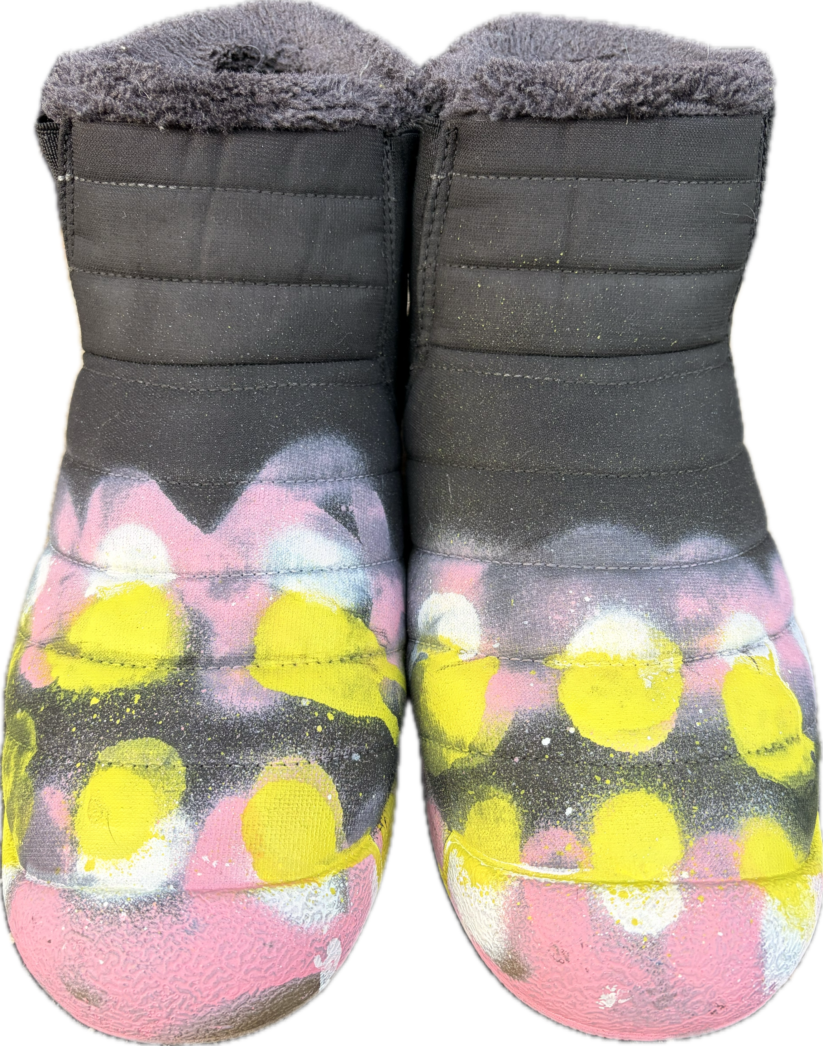 Black mid laceless (justsayes) bully teeth boots